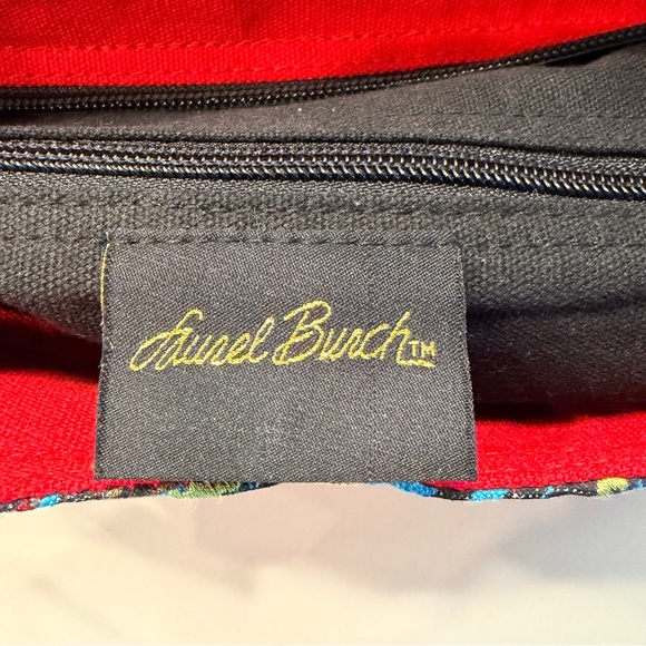 LAUREL BURCH Wild Horses of Fire Hobo Tote Bag Zipper Multicolor Canvas 15”x9” - Picture 8 of 16